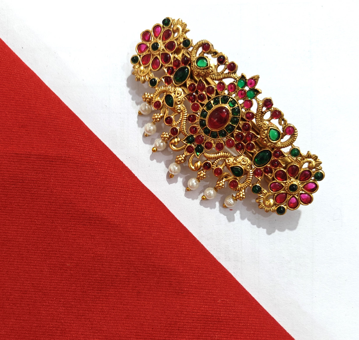 South Indian Hair Clip Matte Finish