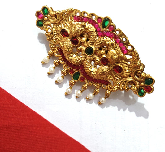 South Indian Hair Clip Matte Finish